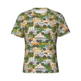 thumbnail image 4 of Vsdgher Construction Machinery1 Print Men's Dry Fit Mesh Athletic Shirts Moisture Wicking Tennis T-Shirt Tops, 4 of 9