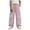 .Pink, variant on Agkizg Girls Wide Leg Cargo Pants Quickly Dry Lightweight Waist Pants with Multi-Pockets for Outdoor Summer, Sizes 12-13 Years