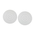 thumbnail image 4 of KLKCMS 2 Pcs Planches de Couronne Gabarits de Couronne Transparents 9.84 Pouces Cadre de Couronne Réutilisable Rond C, 4 of 9