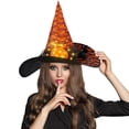 thumbnail image 5 of UDAUDU 2pcs Women's Witch Halloween Dress Gothic Witch Dress with Witches Hat 2026 Halloween Costume Outfits Accessory Set Orange, 5 of 5