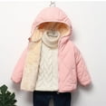 thumbnail image 2 of Povozer Baby Girls Winter Fleece Coat Toddler Puffer Jacket Infant Outerwear(Pink,18-24M), 2 of 6
