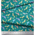 thumbnail image 2 of Soimoi Rayon Fabric Dot,Leaves & Fox Animal Print Sewing Fabric Yard 56 Inch Wide, 2 of 3