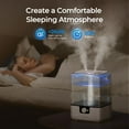 thumbnail image 3 of CHIVALZ Humidifiers for Bedroom, 6L Cool Mist Humidifiers for Baby Nursery, 26dB Quiet, 50H Runtime, Top Fill Humidifier for Large Room, Ho, 3 of 7