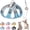 Blue Grey, variant on Miaocao Soft Small Dog Harness and Set Mesh Puppy Harnesses Easy Walk Dog Harness Vest Adjustable Reflective No Pull Dog Harnesses for Small Dogs Cats