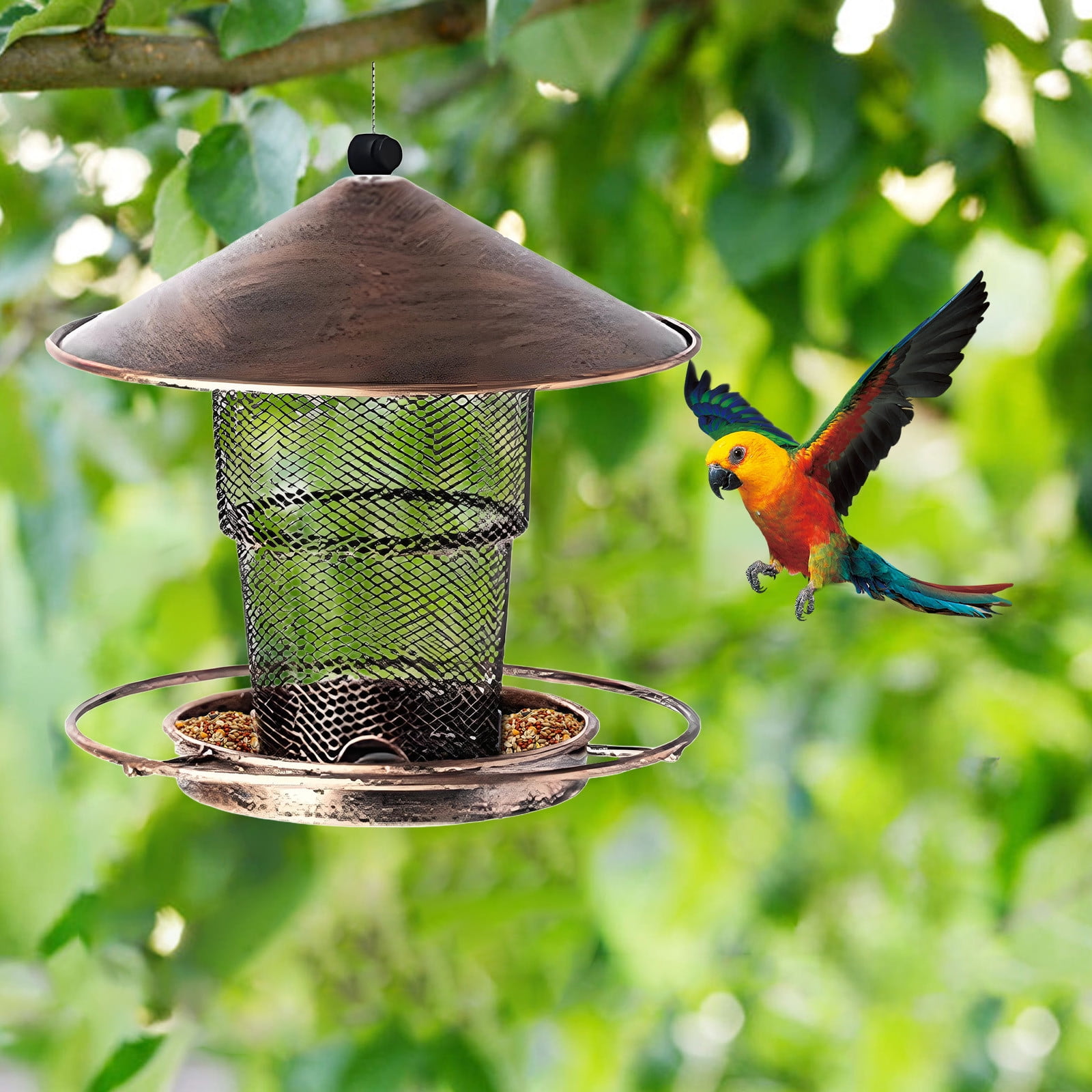 Viflosae Hummingbird Feeder Birdfeeder Outdoor Decor Outdoor Feeder Hanging Feeder House Easy To Clean and Refill Suitable for Outdoor Natural Birds for Bird Watching & Backyard Fun