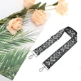 thumbnail image 4 of Unique Bargains 1 Pc Jacquard Pattern Bright Silver Tone Hook Handbag Strap for Dating Deep Gray Polyester, 4 of 5