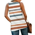 thumbnail image 5 of QUNYINEY Striped Womens Tank Top Casual V Neck Camisole Sleeveless Tops Loose Flowy Summer Tank Tops, 5 of 7