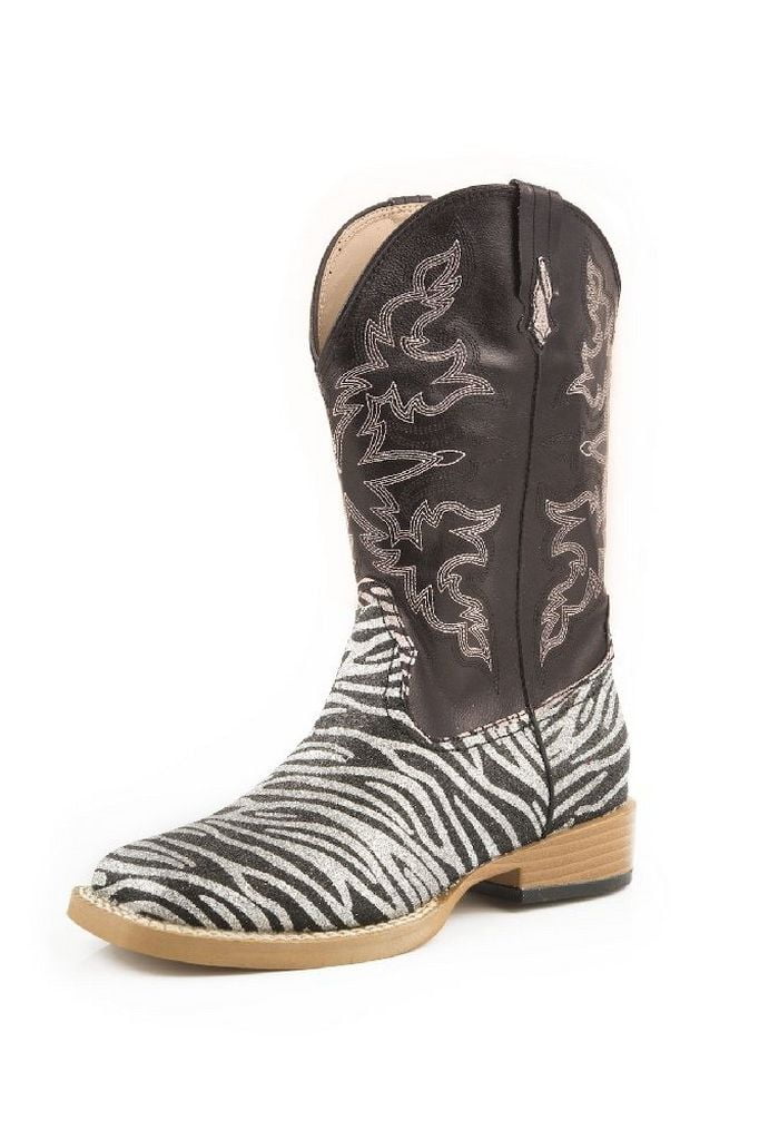 black glitter cowboy boots
