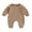 Light Brown, variant on Wassery Baby Boys Girls Fall One Piece Jumpsuits Newborn Boys Girls Long Sleeve Romper Pants Infant Boys Girls Spring Onesie Bodysuit Clothes 0-18M