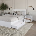 thumbnail image 4 of Nexera Porter 4-Piece Dual Storage Bedroom Set, White, Queen, 4 of 6