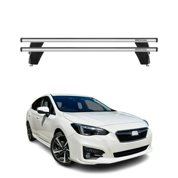 Fix Point Roof Racks Cross Bars for Subaru Impreza 2017-2023 Gray 2Pcs