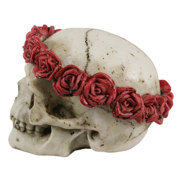 Ebros Day of The Dead Red Rose Laurel Flower Wreath Sugar
