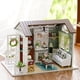 thumbnail image 2 of Kit de Casa en Miniatura BRILLAR Cabaña de Madera DIY Regalos para Niños Decoración del Hogar Rojo Verde, 2 of 5