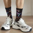 thumbnail image 6 of Rateoe Humming Bird for Women Casual Calf Socks - Cute Crew Socks - Thin Soft Above Ankle Socks Size 5-11, 6 of 6