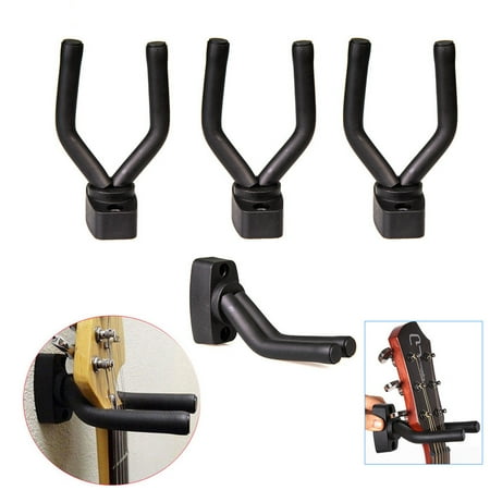 3 Pack Guitar Wall Mount Hanger Holder Hook Rack Stand Home Studio Display for Guitar Bass with Screws