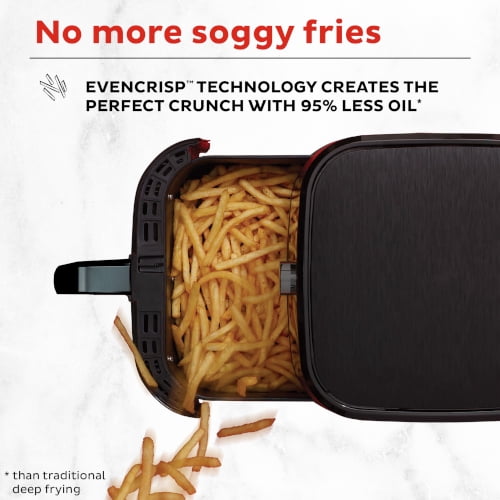 Instant Pot 5.7Qt VORTEX 4-in-1 Air Fryer, Crisps, Roasts, Reheats, Bakes with EvenCrisp Technology, Black