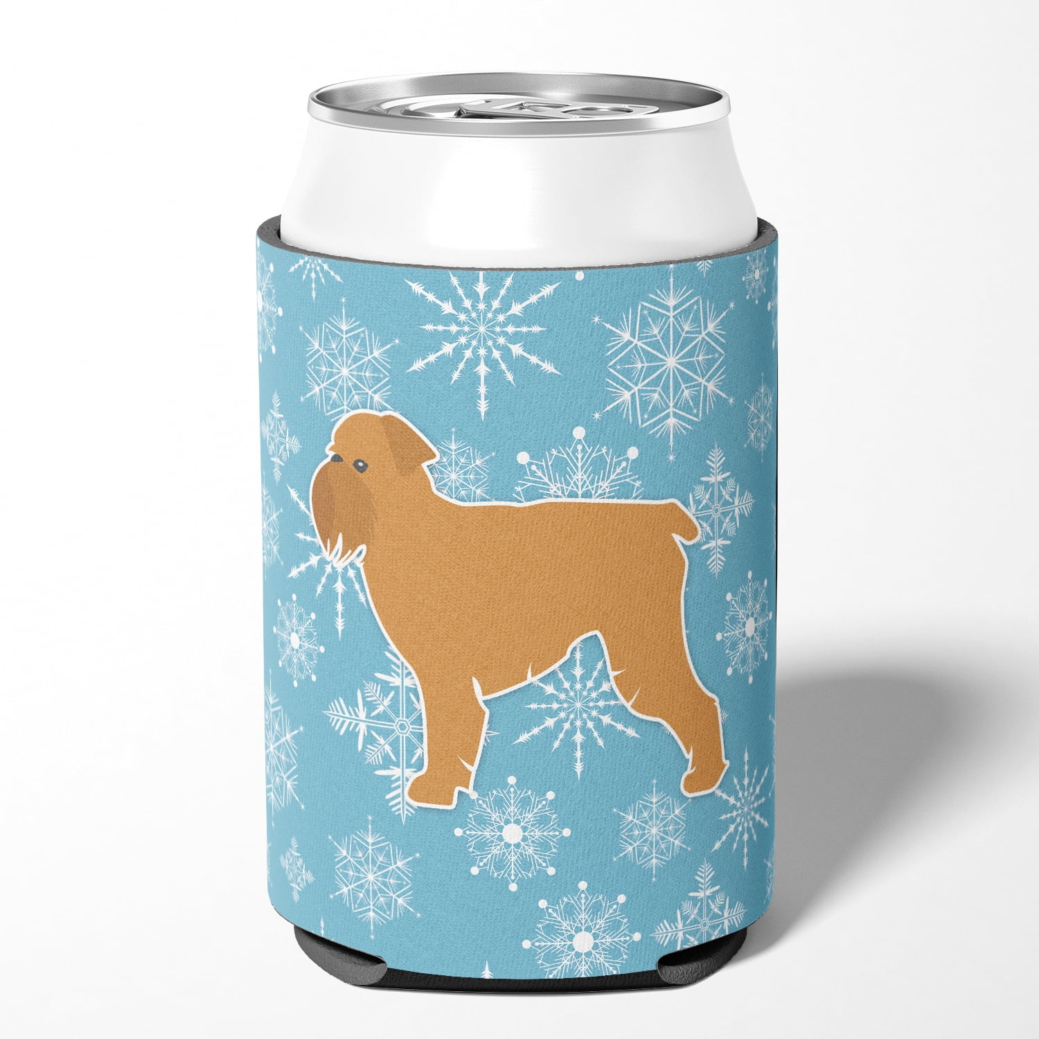 Winter Snowflake Brussels Griffon Can or Bottle Hugger