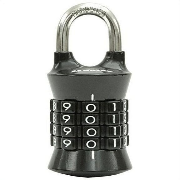 Master Lock School Locker 4 Number Dial Resettable Combination Lock, Color Variety