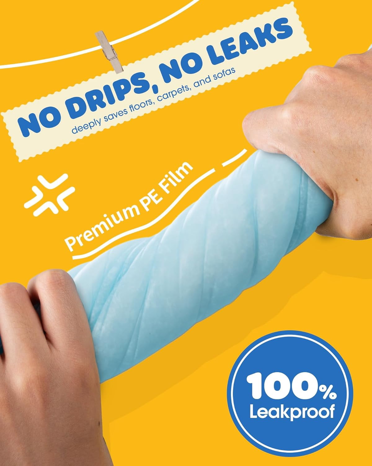 50-Pack Extra Large Pee Pads - 34" x 28" Puppy Pads for Dogs with 6-Layer Leakproof Protection, Disposable and Quick-Dry Dog Pads with High Absorbency for Easy Potty Training