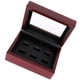 thumbnail image 4 of Caja organizadora de madera portátil de 12 x 16 x 7 cm, con 2 compartimentos para 6 artículos de campeonato. Vino tinto de 6 hoyos, 4 of 4