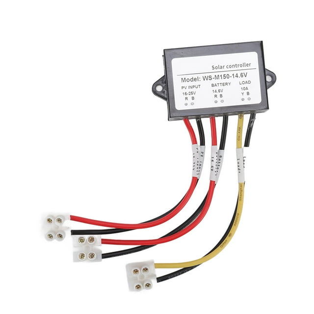 Controlador solar MPPT de 150 W, 10-12 V, antirreflujo, 24 horas de salida de carga, controlador de carga solar para panel de bicicleta eléctrica ligera WS M150, 14,6 V, normalmente abierto