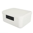 thumbnail image 1 of Privacy Box,9L Capacity Lockable Storage Trunk, Fire Resistant Documents Lock Box for Files Items, Partitioned Design, Portable Safe Box for Home Office Use, 1 of 7
