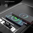 thumbnail image 4 of Riwcyla 3 in 1 Car USB Hub Center Console Docking Station 27W Quick Charging Adapter Power Splitter with Sliding Cover Compatible with Tesla Model 3 Model Y, 4 of 6