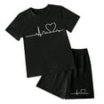 thumbnail image 4 of Girls Summer Clothes Size 10 12 Girls Summer Outfits Sport T-Shirt and Shorts Set Cute Graphic Clothing Sets Tracksuit, 4 of 4
