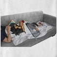 thumbnail image 5 of Nerd Soft Flannel Fleece Blanket, Geeky and Intelligent Boy with a Laptop in His Hand and Thumbs Cartoon, Cozy Plush for Indoor and Outdoor Use, 70" x 90", Dark Grey and Multicolor, by Ambesonne, 5 of 5