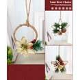 thumbnail image 3 of Xiao Hua 1 pieza de adornos navideños de piña hechos a mano nuevos: accesorios de decoración para el hogar para un ambiente navideño, D, 3 of 4