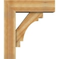 thumbnail image 3 of Ekena Millwork 8"W x 26"D x 30"H Merced Block Rough Sawn Bracket w/ Offset Brace, Western Red Cedar, 3 of 25
