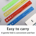 thumbnail image 4 of Flexible Ruler for Students and Office Use, Shatter-Resistant Soft Measuring Tool, 12-Inch Bendable Ruler for Accurate Drawing and Measuring B#051 Green, 4 of 6