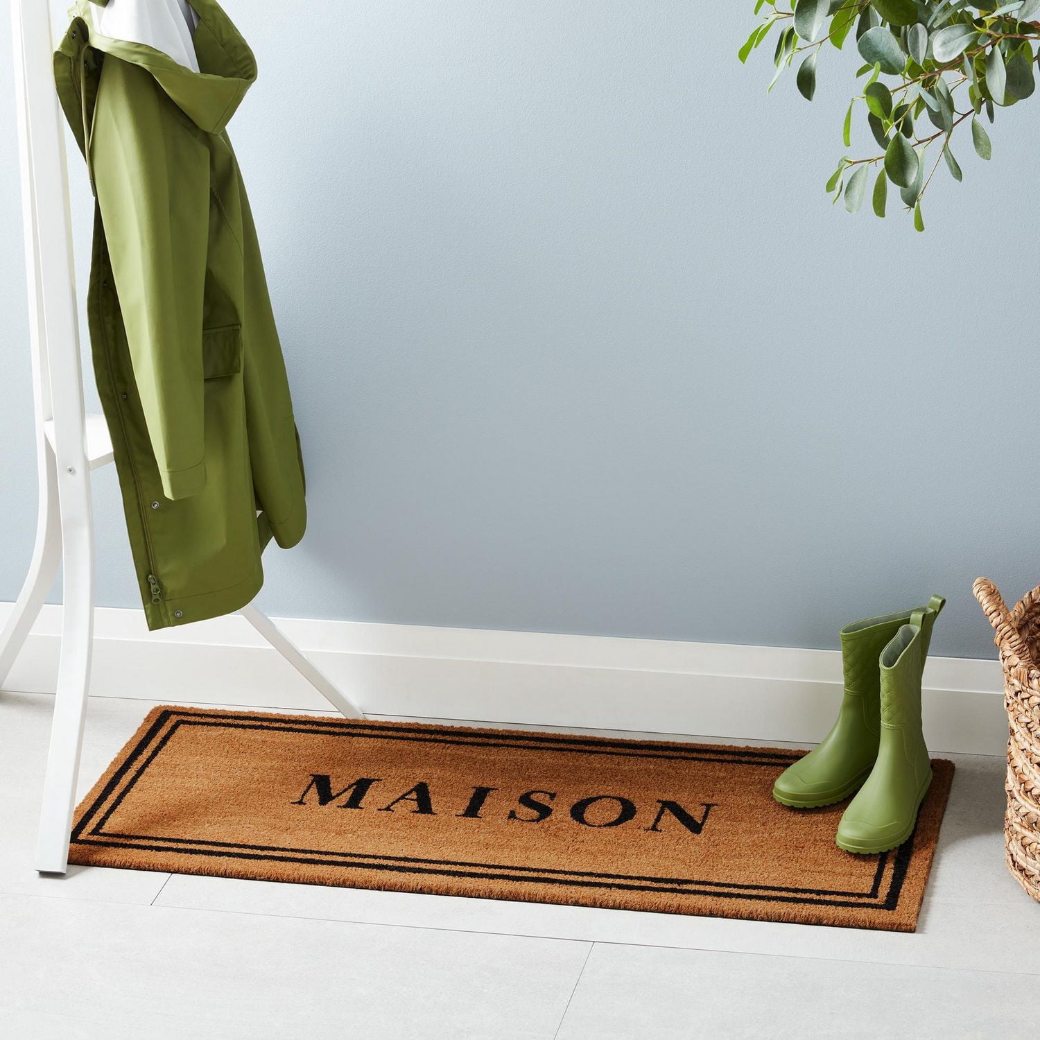 Carpette Maison FRAÎCHE collection printanière en fibre de coco