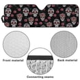 thumbnail image 7 of POLERO Car Windshield Sun Shade, Suagr Skull Rose Sun Visor for Car Off-road Vehicle, Block UV Rays, Foldable 52.95x16.14 inches, 7 of 7