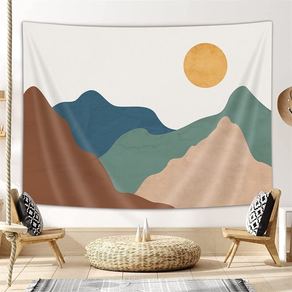 Mountain tapestry wall hanging sale