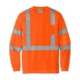thumbnail image 3 of CornerStone ANSI 107 Class 3 Mesh Long Sleeve Tee | Reflective Work Shirt for Men & Women, High Visibility Clothing for Construction, 3 of 6