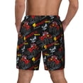thumbnail image 2 of Lsque Mens Swim Trunks Monster Truck Pattern - Bathing Suit Compression Liner - Beach Swim Shorts Swimwear - (S-3XL) - Stretch Quick Dry -Small, 2 of 9