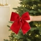 thumbnail image 1 of Adornos navideños, adornos navideños, regalos navideños, lazo navideño de tela, terciopelo dorado flocado, colgante para árbol de Navidad, decoración colgante, accesorios de decoración, lazo de tela., 1 of 6