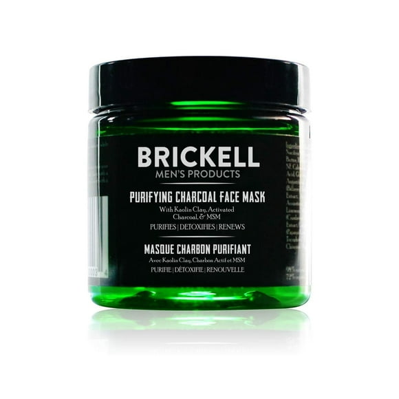 Mascarilla facial Brickell Carbón purificante para hombre, 120 ml, sin perfume