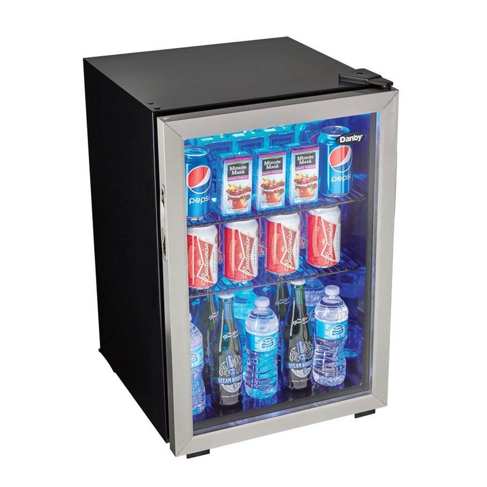 Danby 95 Can 2.6 Cu. Ft. Free Standing Beverage Center Mini Fridge w/ Glass Door - image 3 of 6