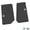 Black w/ Blue & White insert, variant on Flextread Floor Mats for 14-18 Jeep Wrangler JK 2-Door - Mopar Licensed Factory Fit - Black w/ Silver & White Jeep Wave Insert - 100% Made in USA