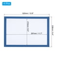 thumbnail image 2 of Unique Bargains A4 Magnetic Sign Holder, 4 Pack Magnetic Display Frame Self-Adhesive Picture Frame for Refrigerator, Light Blue, 2 of 7