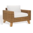 thumbnail image 4 of SAFAVIEH Couture Margarita Wicker Patio Armchair, Natural/White, 4 of 11