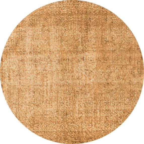 Ahgly Company Indoor Round Persian Orange Traditional Area Rugs, 5' Round