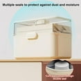 thumbnail image 4 of Cqxid Storage Box Under $25 Home Textile Storage 3 Tier Portable Storage Box Organizer With Removable Small Box & Proof Family Size With Transparent Visual Design Suitable For Home, 4 of 9