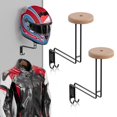 thumbnail image 1 of Soporte de pared para casco NANAGIFTREE para motocicleta, paquete de 2, 1 of 8