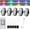 5 lights, variant on Vevall Wireless Car LEDs, 4PCS Wireless Car Footwell Lights, Wireless LED Strobe Lights with 8 Colors 10 Modes, Rechargeable Powered Mini Light Kit for Cars Motorcycle Drone Aircraft Bike