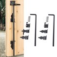 thumbnail image 1 of Wood Fence Heavy Duty Gate Hardware, 2 Set Stopper Versatile Protective Cane Bolt Gate Drop Rod  for Iron Doors, 1 of 7