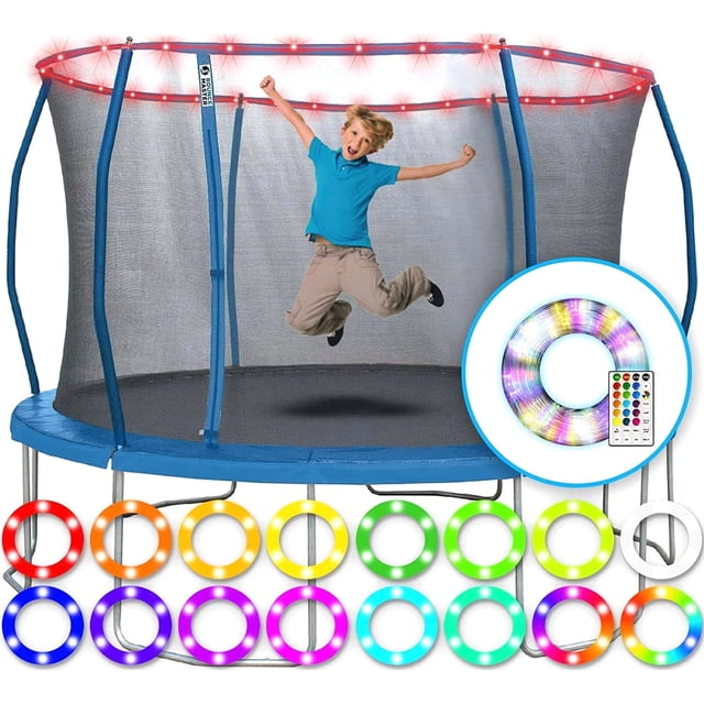 EASTIN Remote Control Trampoline Light Strip 16.4ft 16 Colors Waterproof Anti Impact Rim Lamp Tape LED