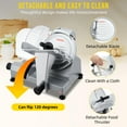 thumbnail image 6 of Ataucjin Commercial Meat Slicer,210W High Power Pure Copper Motor,Semi-Automatic Meat Cutter Equipped With Detachable Blades With A Diameter Of 220mm, Child Lock Protection, 6 of 6